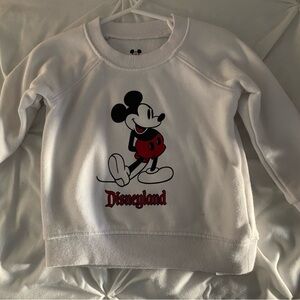 Disney Kids Toddler White Mickey Mouse Sweatshirt Disney Parks